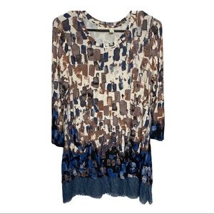 LOGO LORI GOLDSTEIN TUNIC BLOUSE